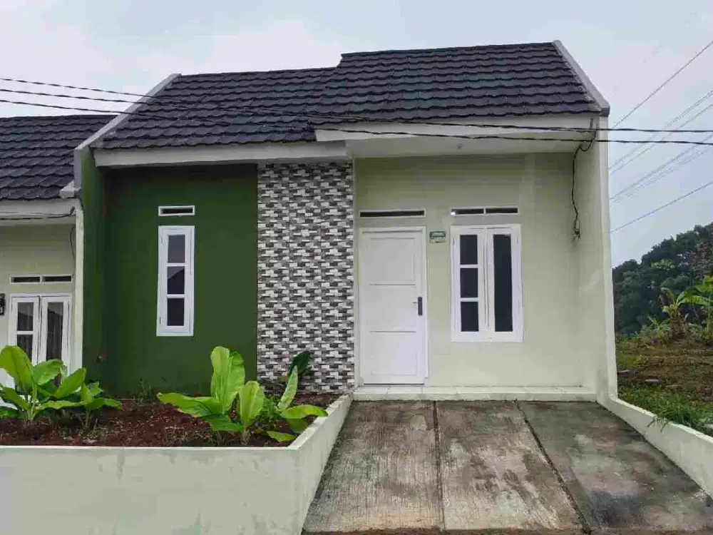 rumah minimalis modern konsep cluster dekat pasar parungkuda