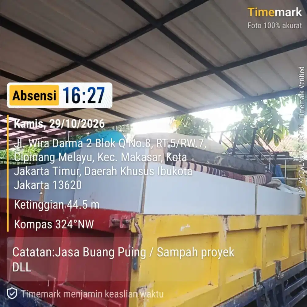 Jasa buang puing dan angkutan sampah proyek