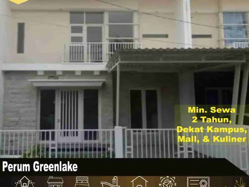 Disewakan Rumah Perum Greenlake Wonorejo Timur Baru Surabaya
