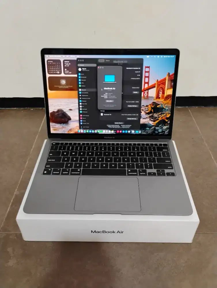 Macbook Air M1 2020 8gb/256gb Fullset Ibox