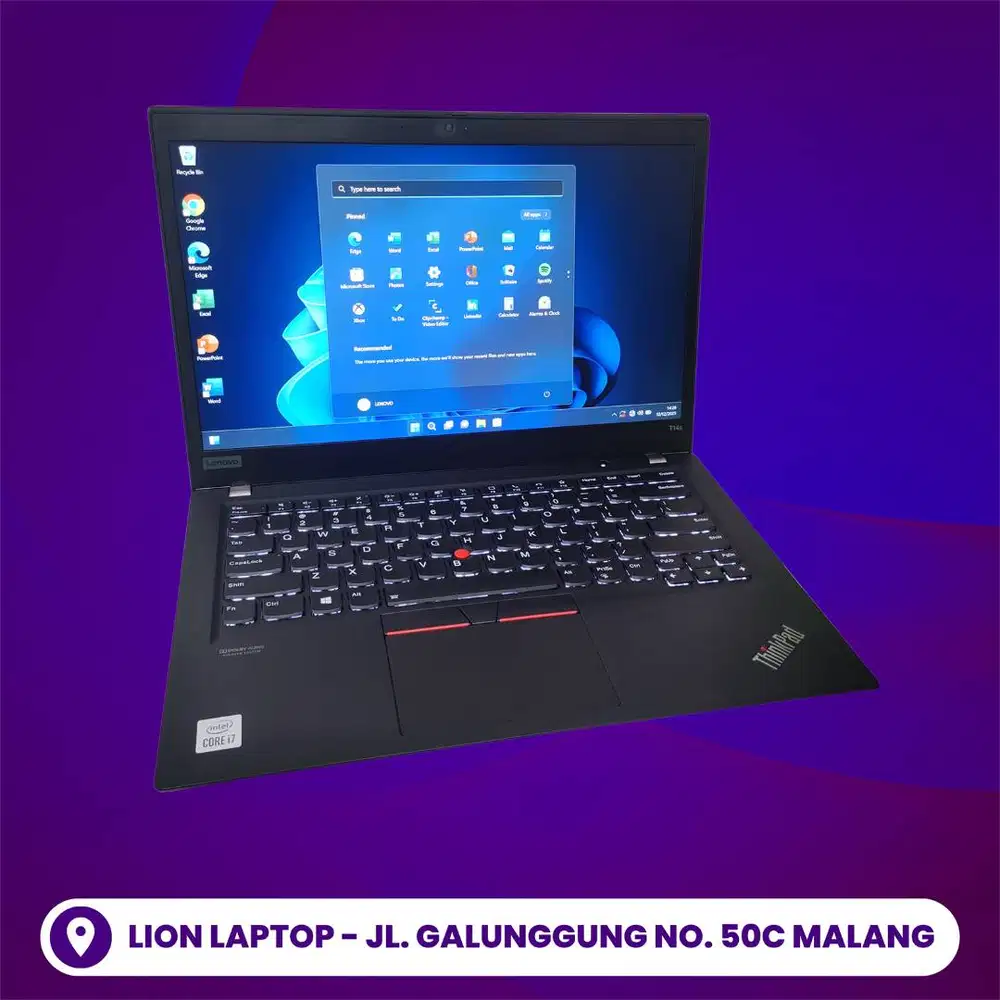 RAM 32GB Core i7 Gen 10 Slim SSD 256GB Lenovo Thinkpad T14S [31|10]