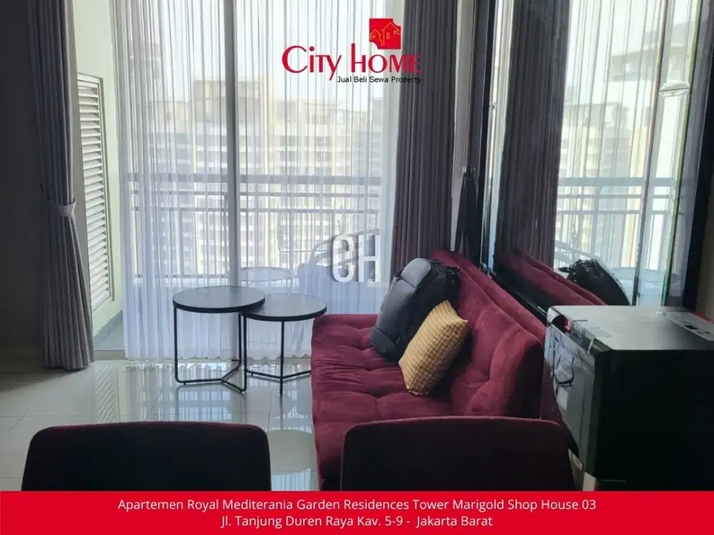 Jual MURAH Apartemen Central Park Residences - 1 Bedroom Full Furnished !!!