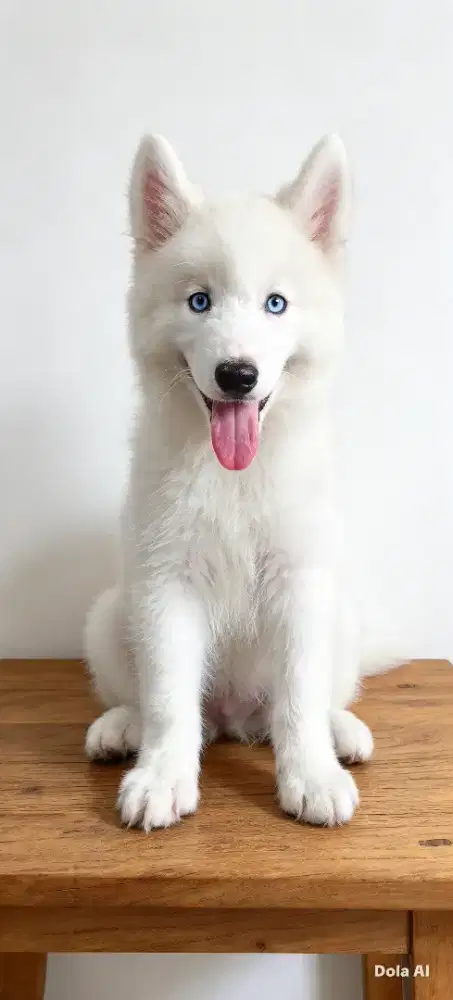Jual Husky all white  betina