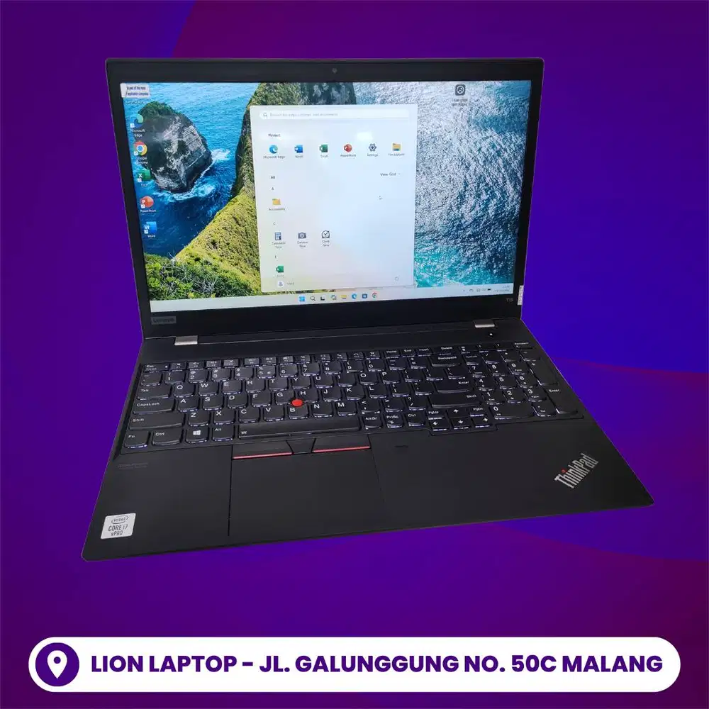 SSD 512GB i7 gen 10 Double VGA Lenovo Thinkpad T15 [31|10]