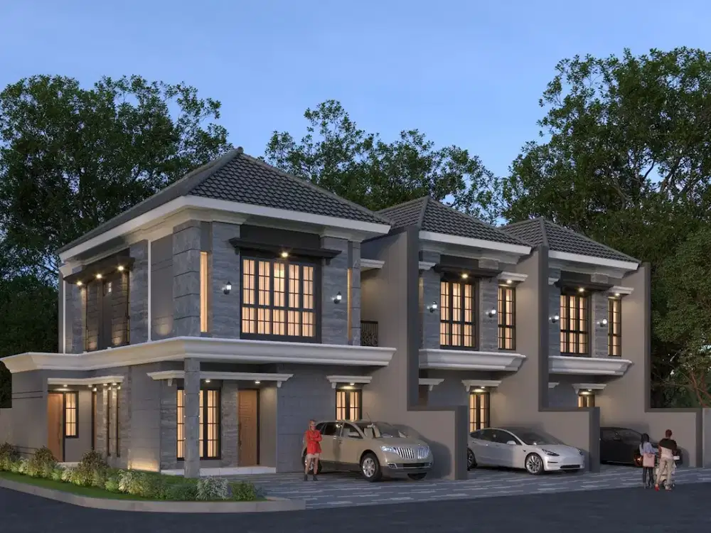 Dijual Rumah Baru Hook 2 Lantai di Darmo Baru Barat Surabaya Barat