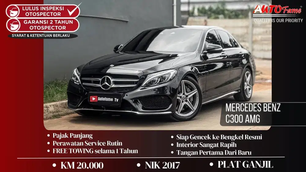 KM20RB Mercedes Benz C300 AMG Black On Black NIK 2017 Tgn 1 Dr Br
