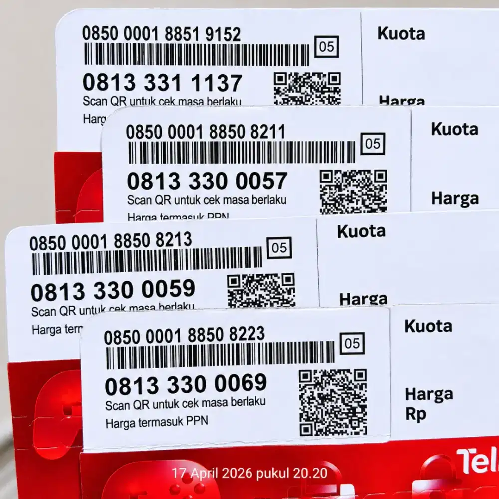 Nomor Cantik Telkomsel 11digit 5G 3331113