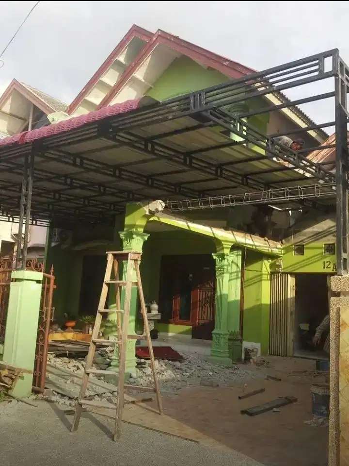 Kanopi rangka hollo 40x40 gelpanis