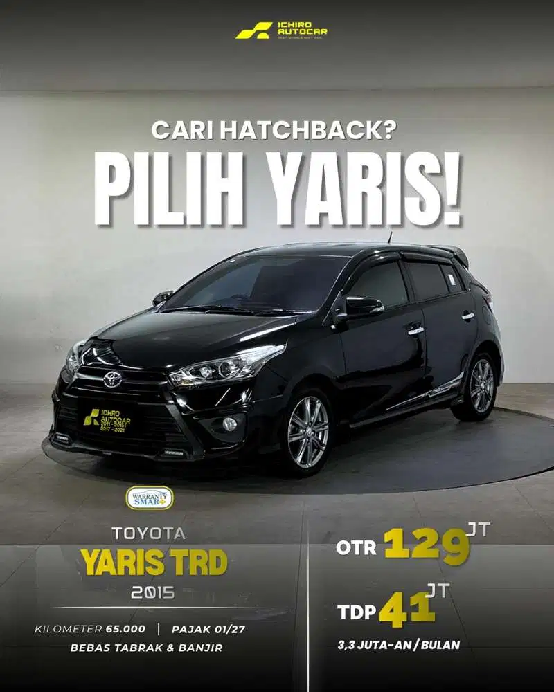 [KM ANTIK 65RB] TOYOTA YARIS TRD 2015