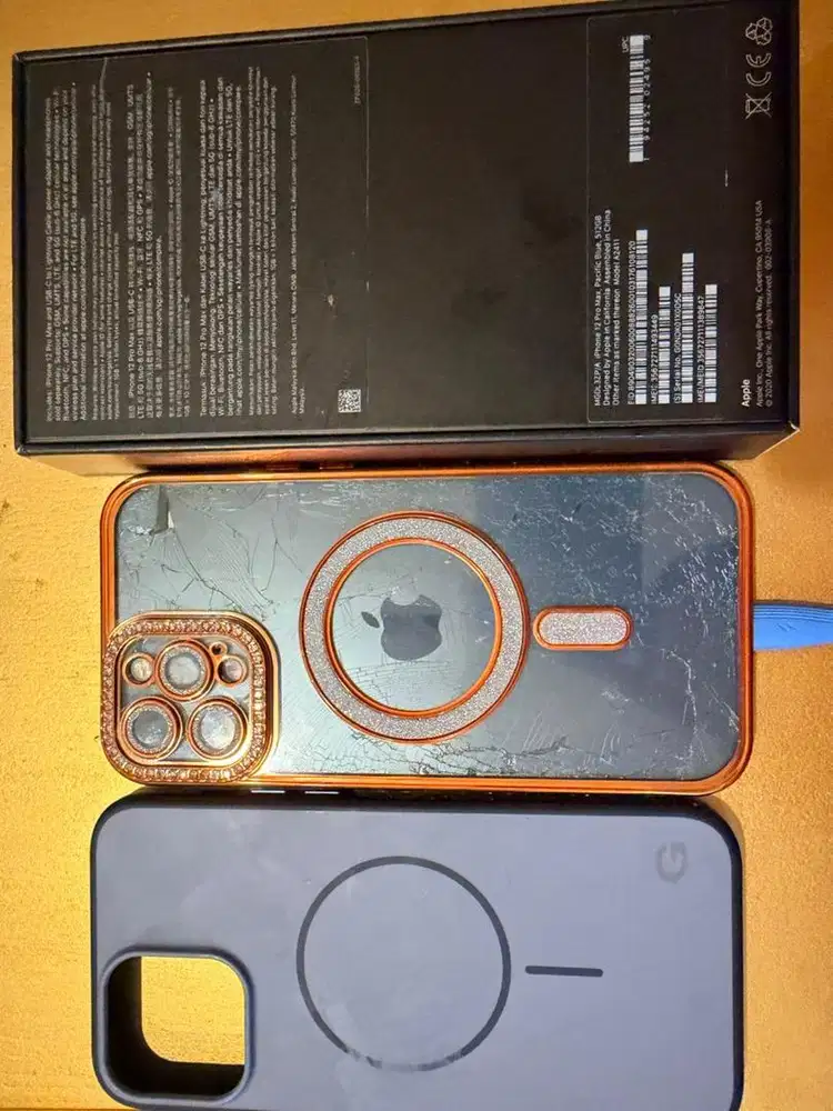 IPHONE 12 PROMAX 512GB WIFI ONLY FULLSET DUS APPLE BONUS SILIKON CASE4