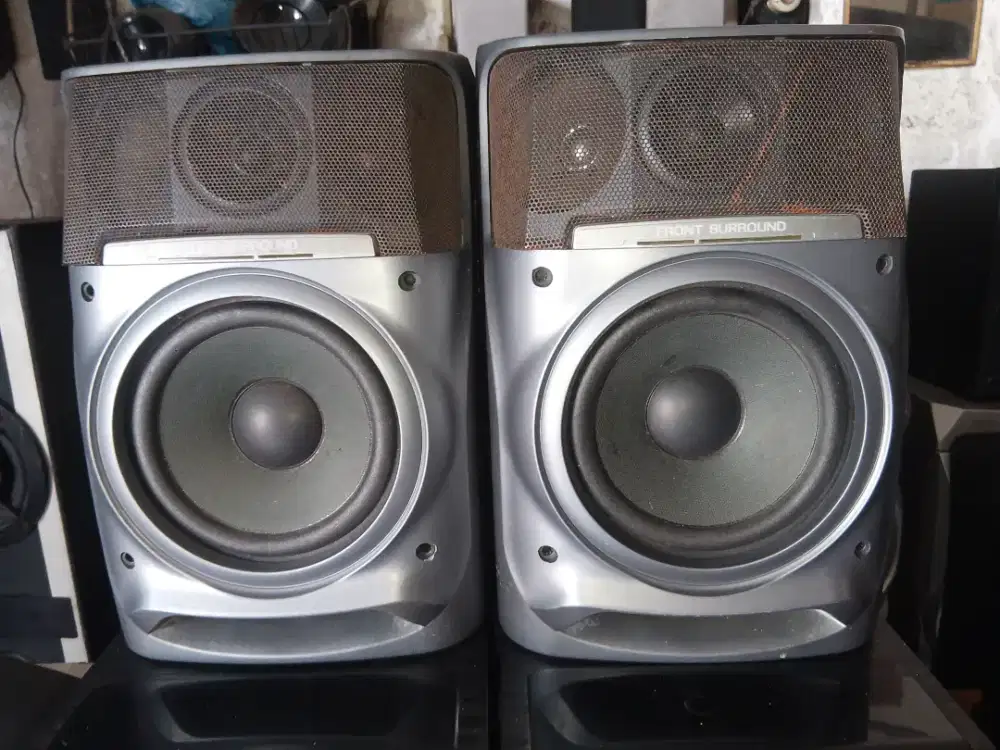 Aiwa Main Speaker with Front Surround, full ori, box utuh, Japan