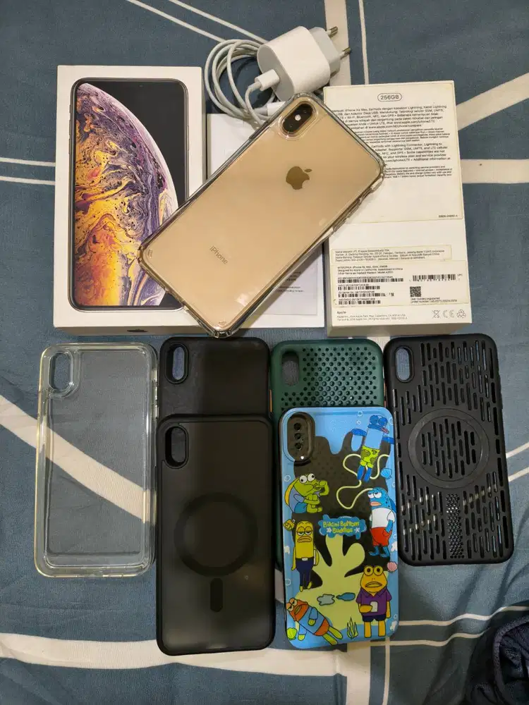 iPhone XS Max 256gb PA/A iBox No Minus Fullset Full Original Mulus