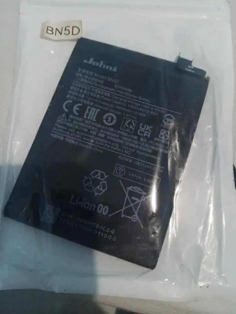 Baterai xiaomi BN5D redmi note  bonus pasang