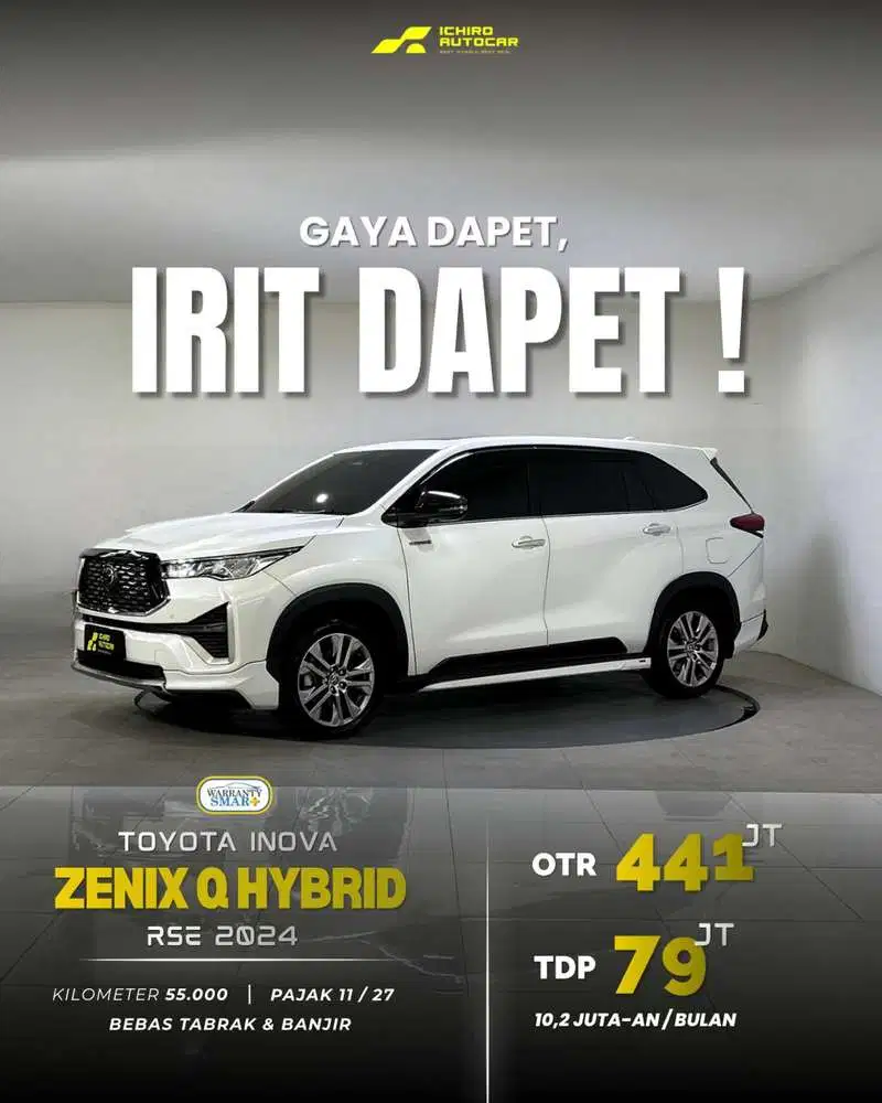 [FREE GARANSI 1TH] TOYOTA INNOVA ZENIX Q HYBRID MODELISTA 2024