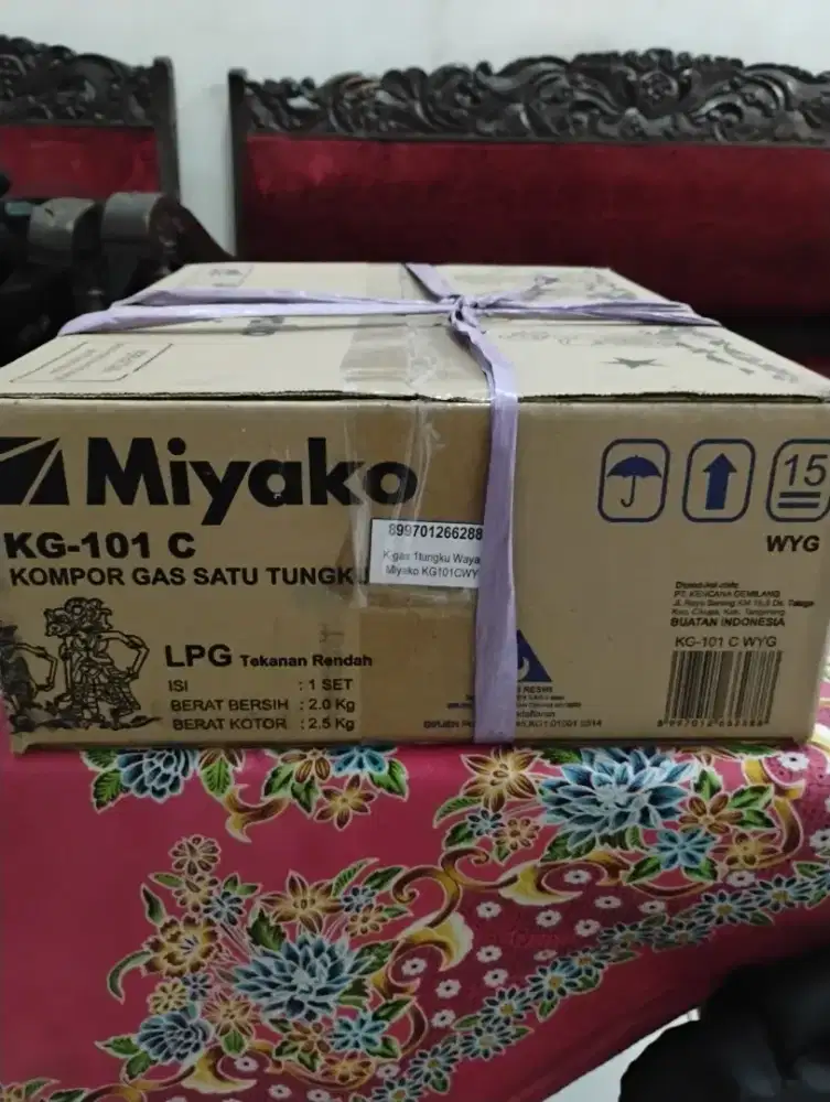 Monggo kompor gas Miyako 1 tungku KG 101 C