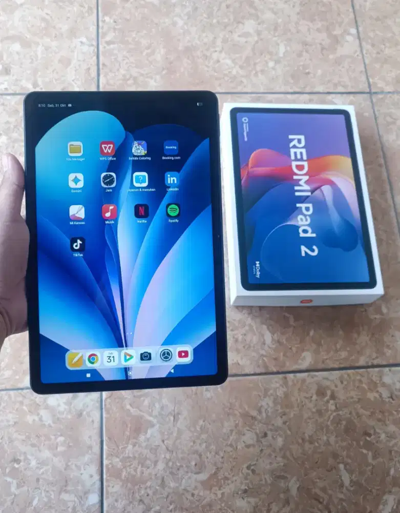 Redmi pad 2 4/128 fullset ori mulus