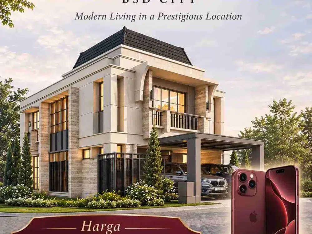 Rumah 2 Lantai Mewah Monard BSD City Mulai Rp4 M
