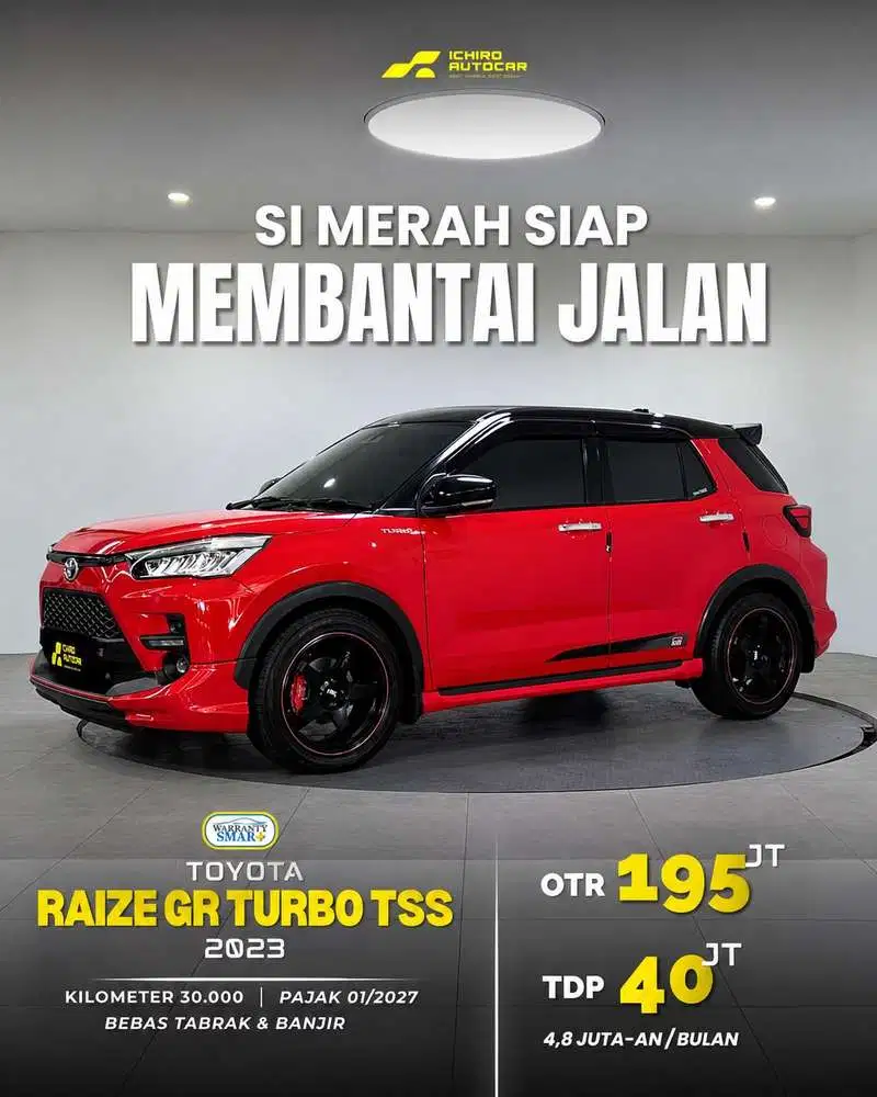 [FREE GARANSI 1TH] TOYOTA RAIZE GR TWO TONE TSS MATIC 2022