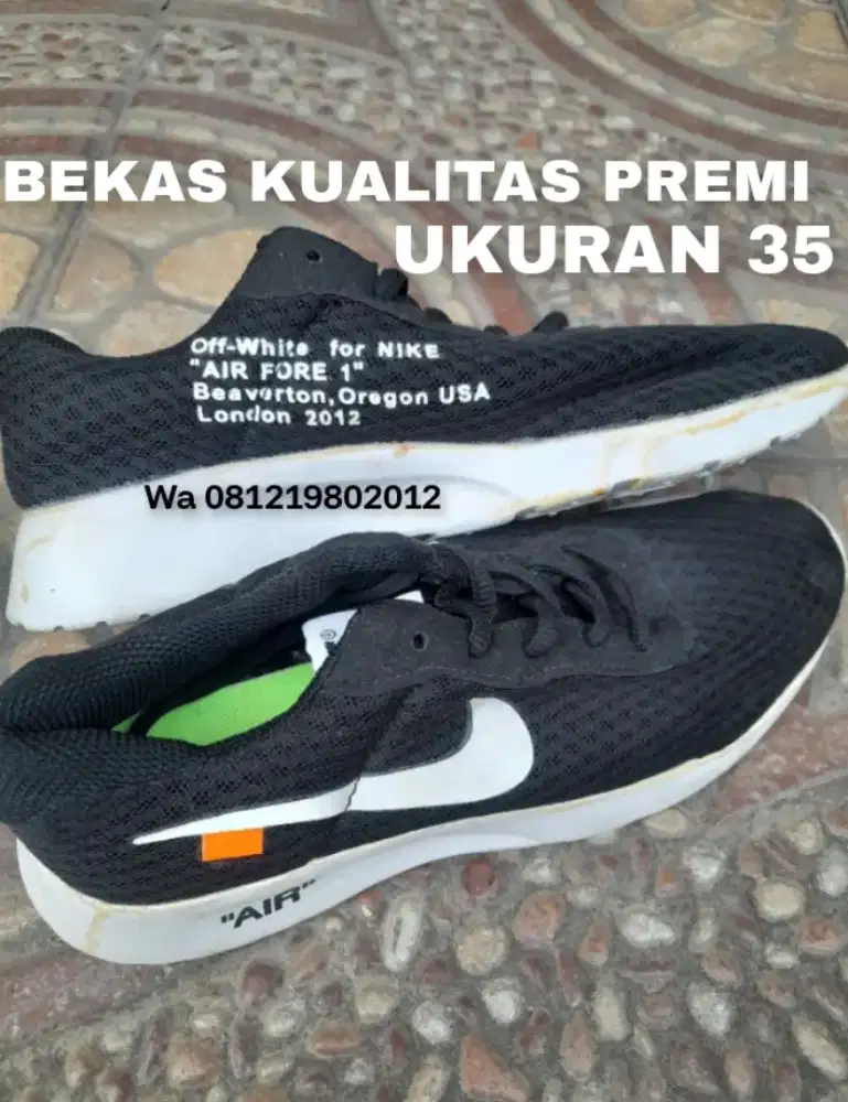 SEPATU SZ 35 NIKE OFFWHITE BEKAS