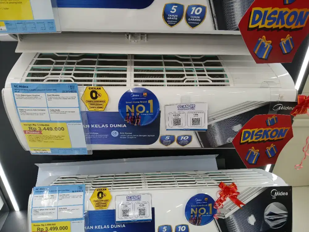 AC MIDEA MSFQ 07CRN8 0.75PK 
Rp 3.449.000
