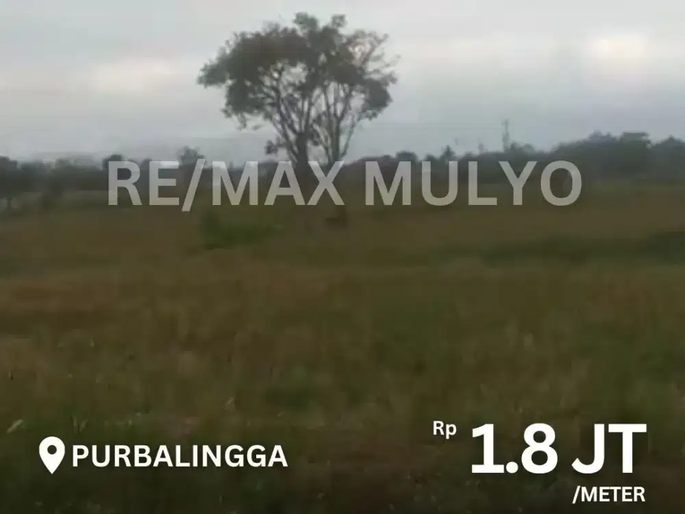Tanah Seluas 2087 m2 Dijual Siap Bangun Cocok Untuk Usaha/Industri Area Purbalingga