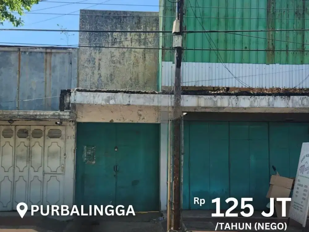 Disewakan 2 Ruko Luas dan Strategis Area Kota Purbalingga