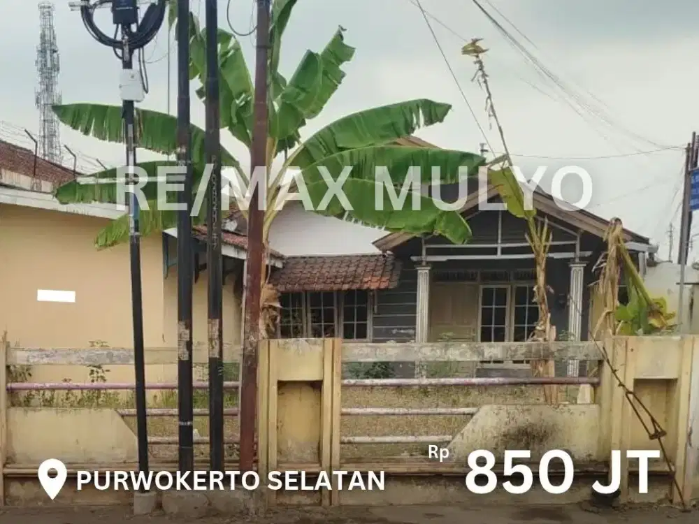 Dijual Rumah Luas Tepi Jalan Dekat Terminal dan Perkantoran Area Purwokerto Selatan