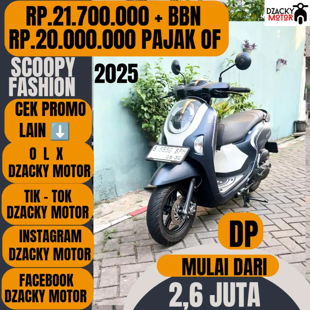 SCOOPY FASHION 2025 + BBN SECOND LIKE' NEW