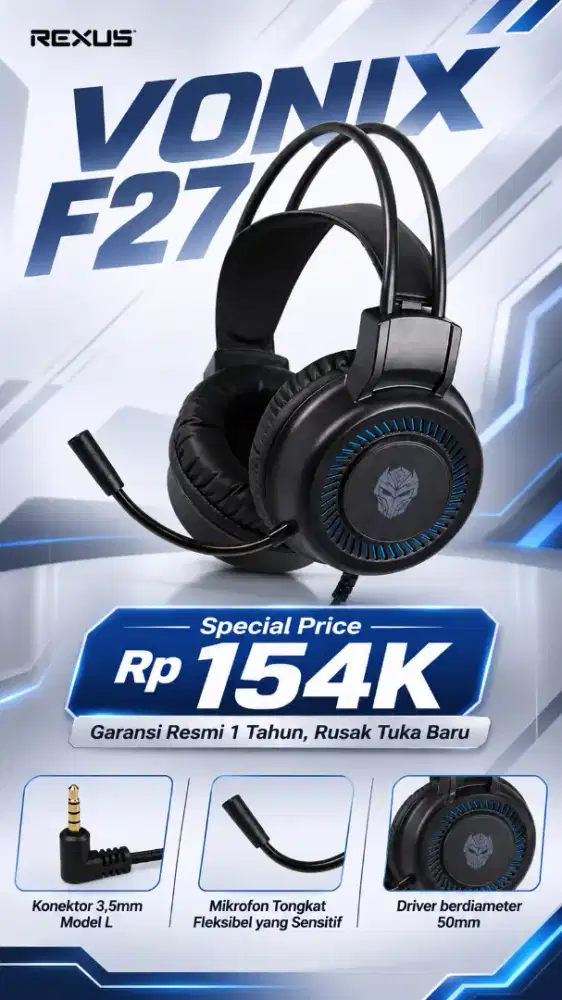 Headset gaming rexus vonix F27
