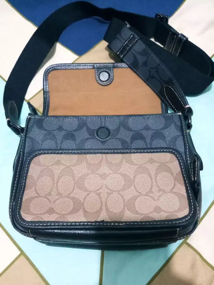 COACH Tas Pria Ori Likenew Lv Gucci Hermes Bally Rolex Burberry Tumi