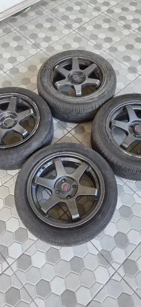 Jual Velg Ring 14 Volk Rays Gratis Ban 185/55 (Bekas)