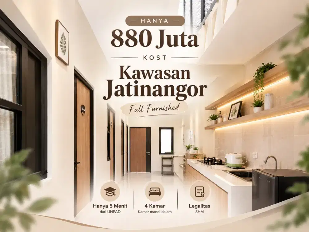 Kost 4 Kamar Full Furnished - Dekat Unpad Jatinangor