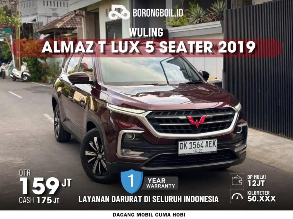 Termurah || WULING ALMAZ T LUX 5 SEATER 2019 MERAH