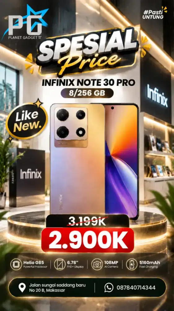 Infinix note 30 pro 8/256