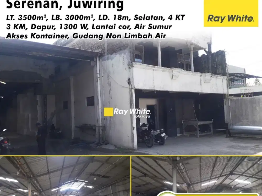 Disewakan Gudang Luas di Serenan, Juwiring, Klaten