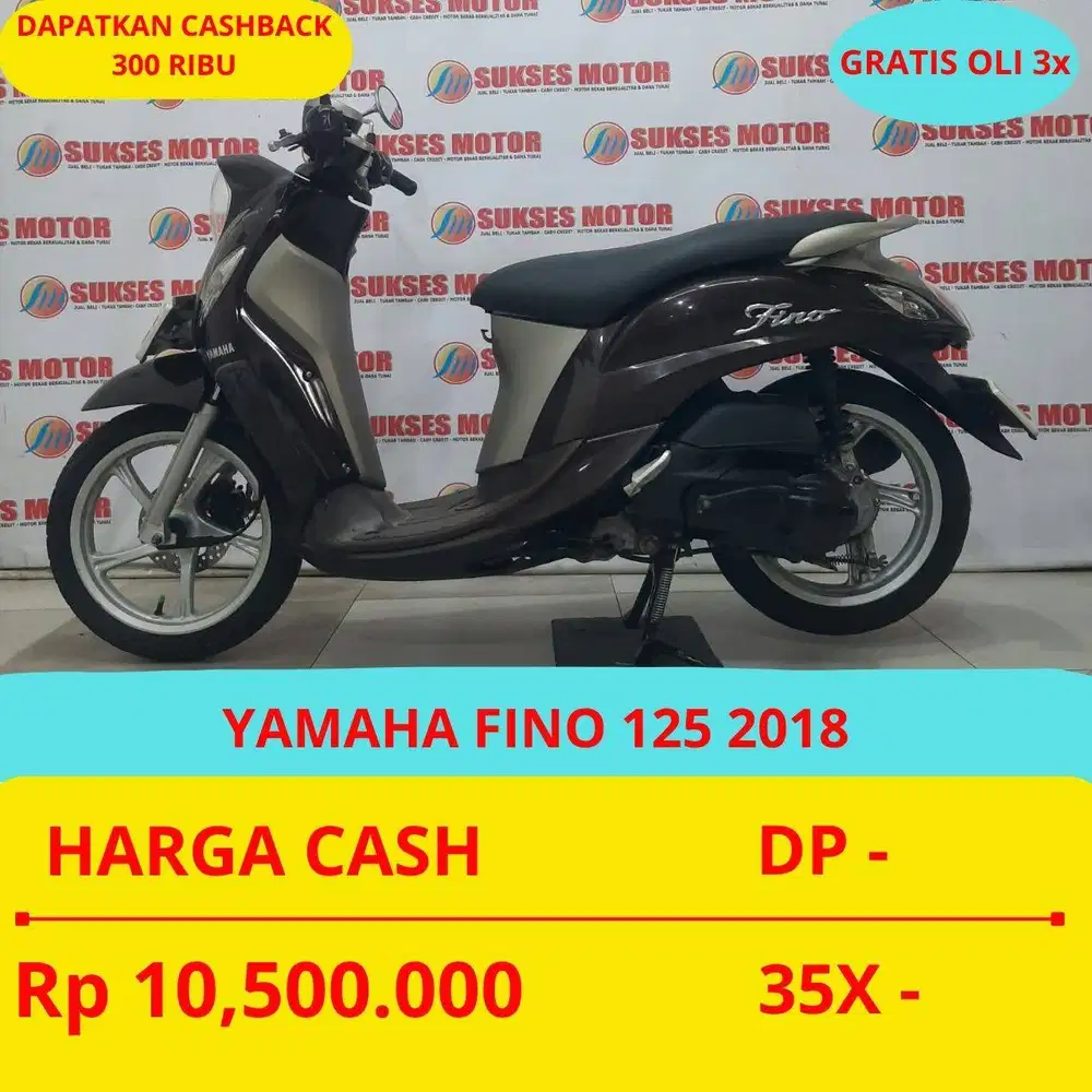 YAMAHA FINO 125 2018 CASH 10,5 JUTA GAS NEGO TIPISS