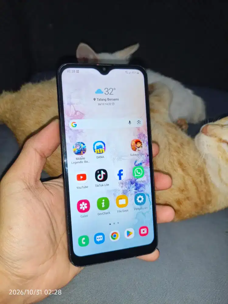 Samsung A20 3gb 32gb Android 11 Siap layak pakai