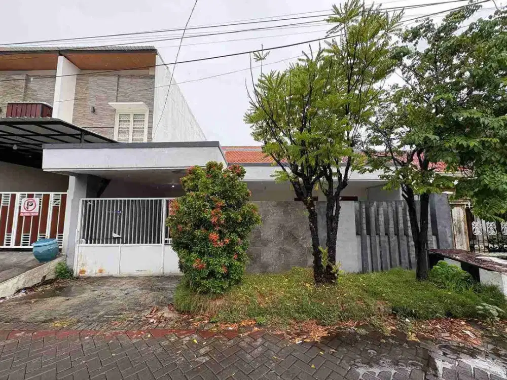 RUNGKUT ASRI UTARA 8,8 Jutaan/m2‼Rumah Lebar 10 Hitung Tanah Row Jalan 3 Mobil