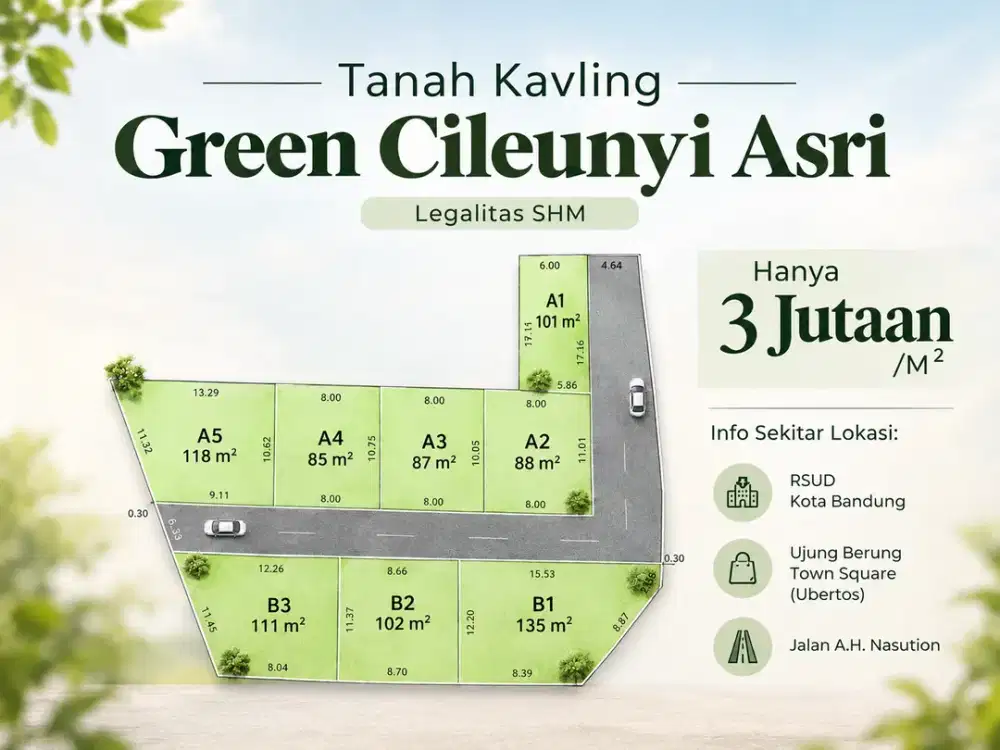 Tanah Kavling Green Cileunyi Asri - Harga Terjangkau