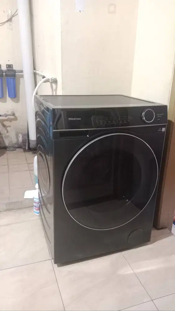 Mesin Cuci Hisense Front Loading 10,5 KG – Mulus dan Terawat Bekas Lik