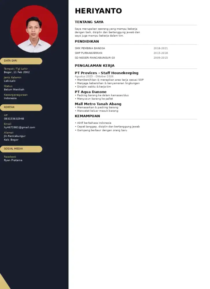 Kali ada yang buka lowongan pengalaman di deskripsi