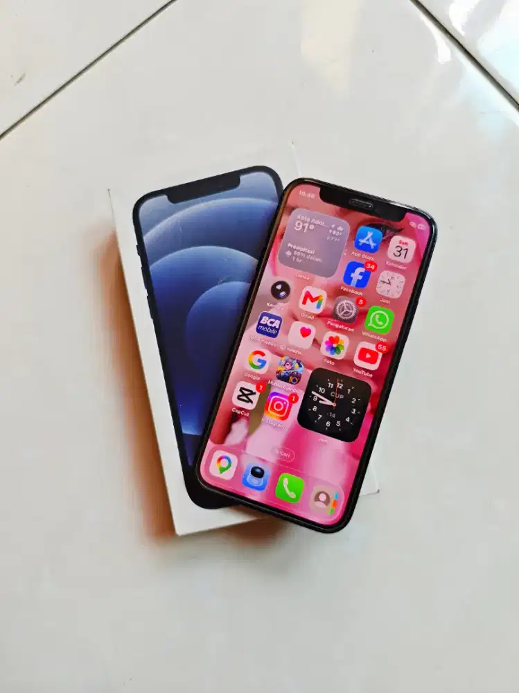 Jual cepat iphone 12 mini fulset
