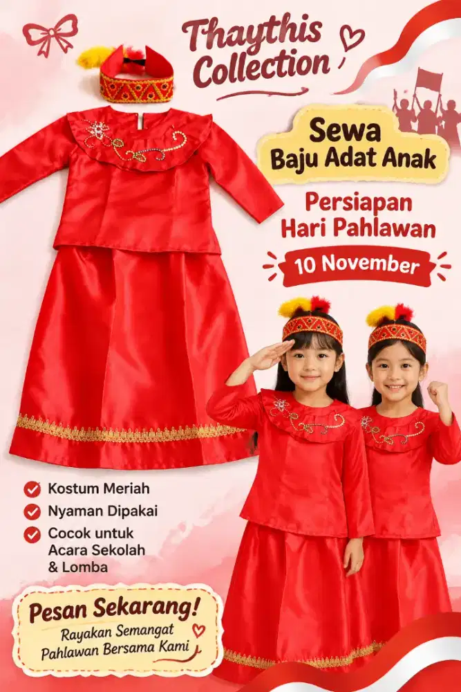 Thaythis collection sewa baju adat nusantara anak