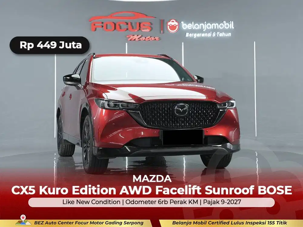 [ GARANSI 5THN AWD KM 6RB ] Mazda CX5 CX 5 CX-5 Kuro 2023/2024/2025
