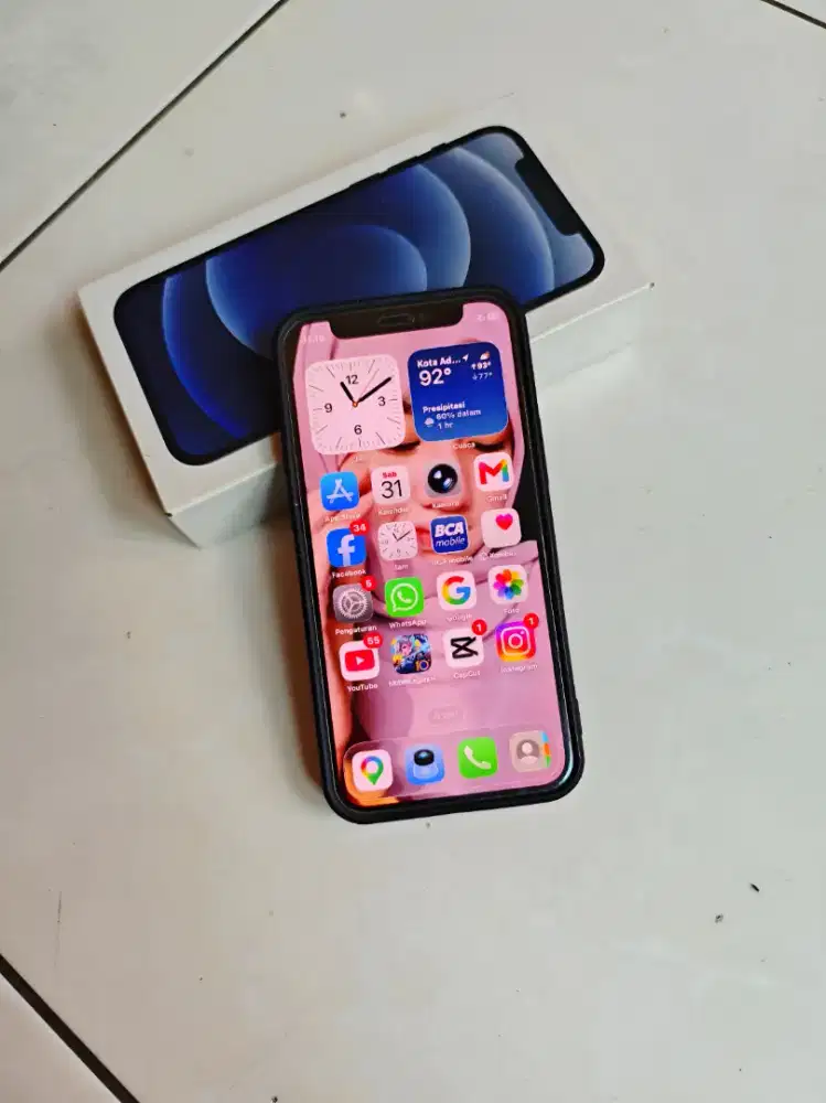 Jual cepat iphone 12 mini fulset