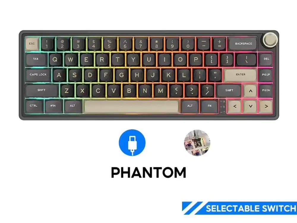 Royal Kludge RK R65 Black 66 key Wired Gaming Keyboard