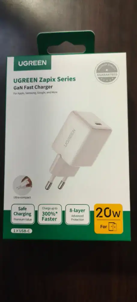 UGREEN USB-C GaN Fast Charger 20W 55554 PD Fast Charging 20W - pink