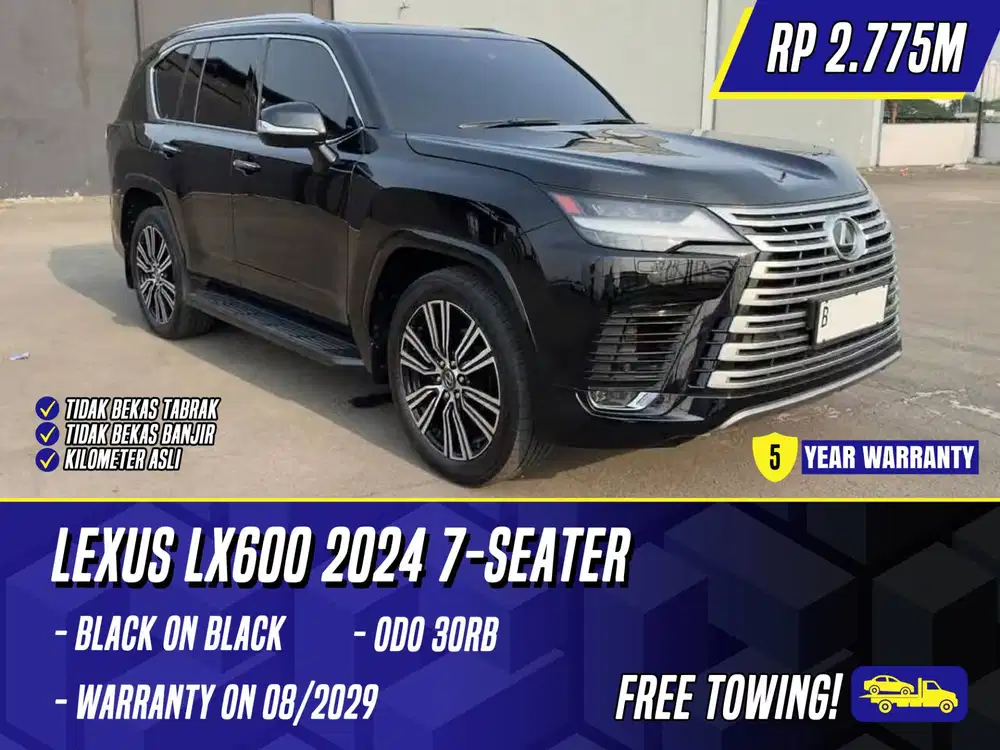 Lexus LX600 2024 7 Seater Black Hitam LX 600