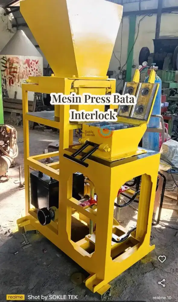 Mesin Press Bata Interlock Hidrolis