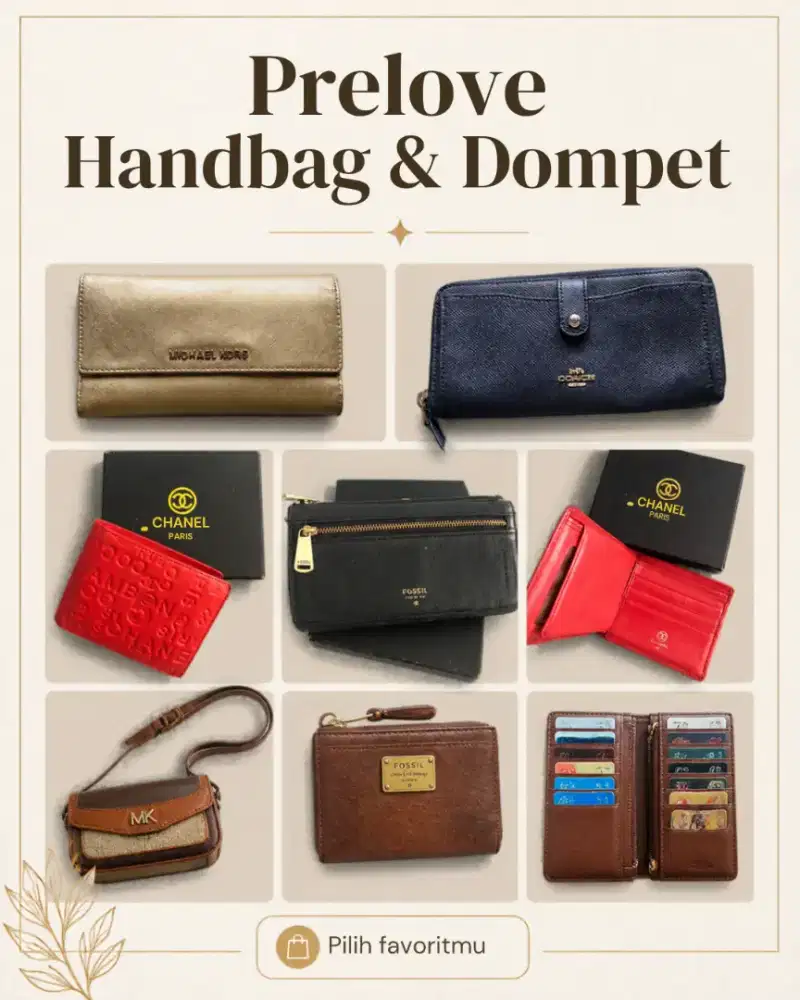 Preloved tas, handbag dan dompet